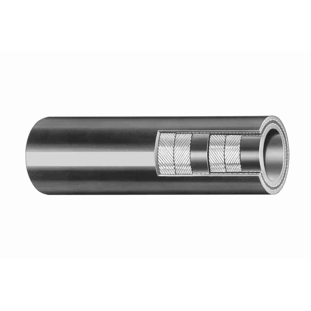 Trident Marine 132-0386 Trident Marine 132-0386 3/8" X 50' Box Black Hd Water Hose 200 Psi