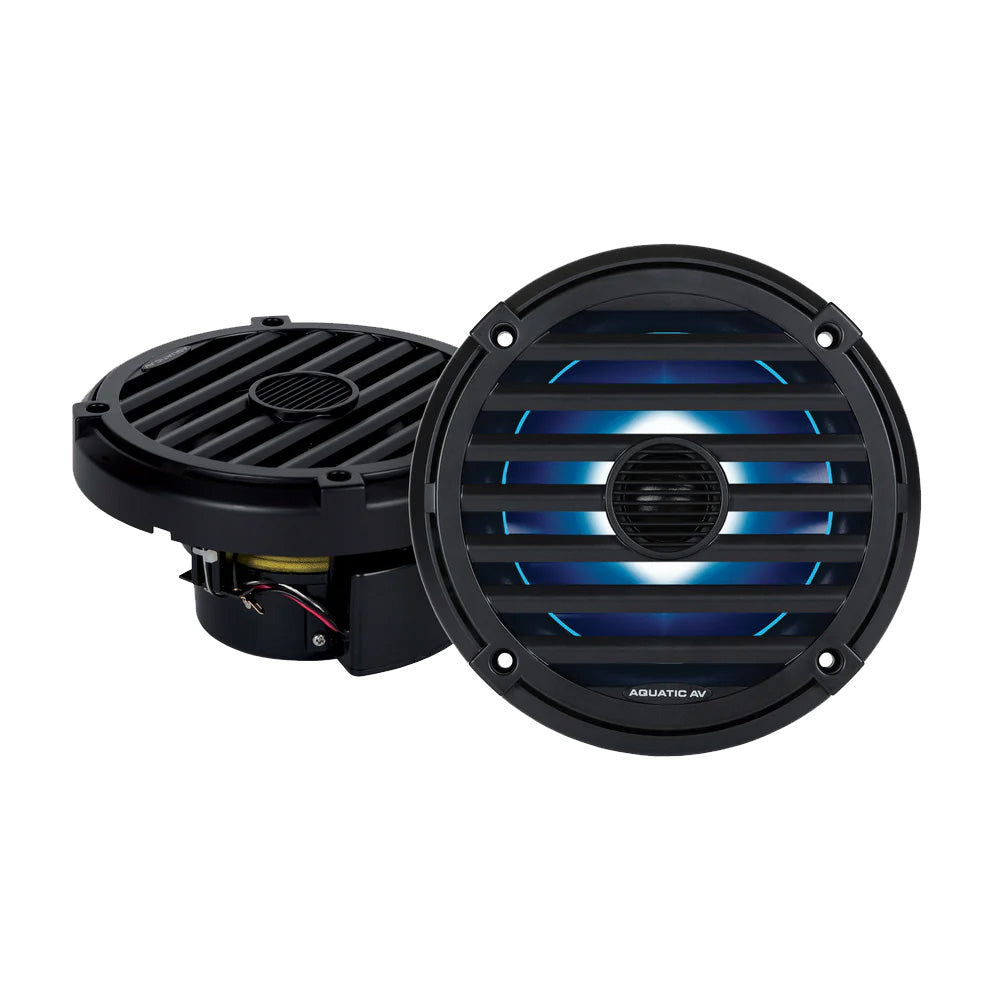 Aquatic AV EL424 Aquatic AV ELITE 6.5" RGB Speakers - Black - Pair