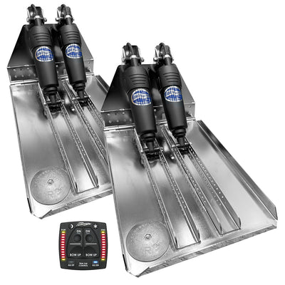 Bennett Marine BOLT 14x20 Dual Electric Trim Tab System w/One Box Indication Unit