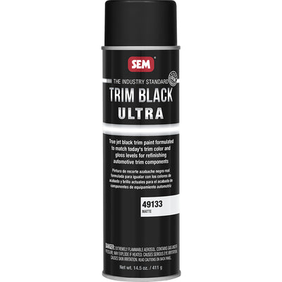 SEM Trim Black Ultra - 20oz Aerosol Can - Matte Finish