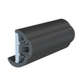 TACO SuproFlex Rub Rail Kit w/Flex Vinyl Overlay Insert - 2"H x 1-1/4"W x 60'L - Black w/Black Insert
