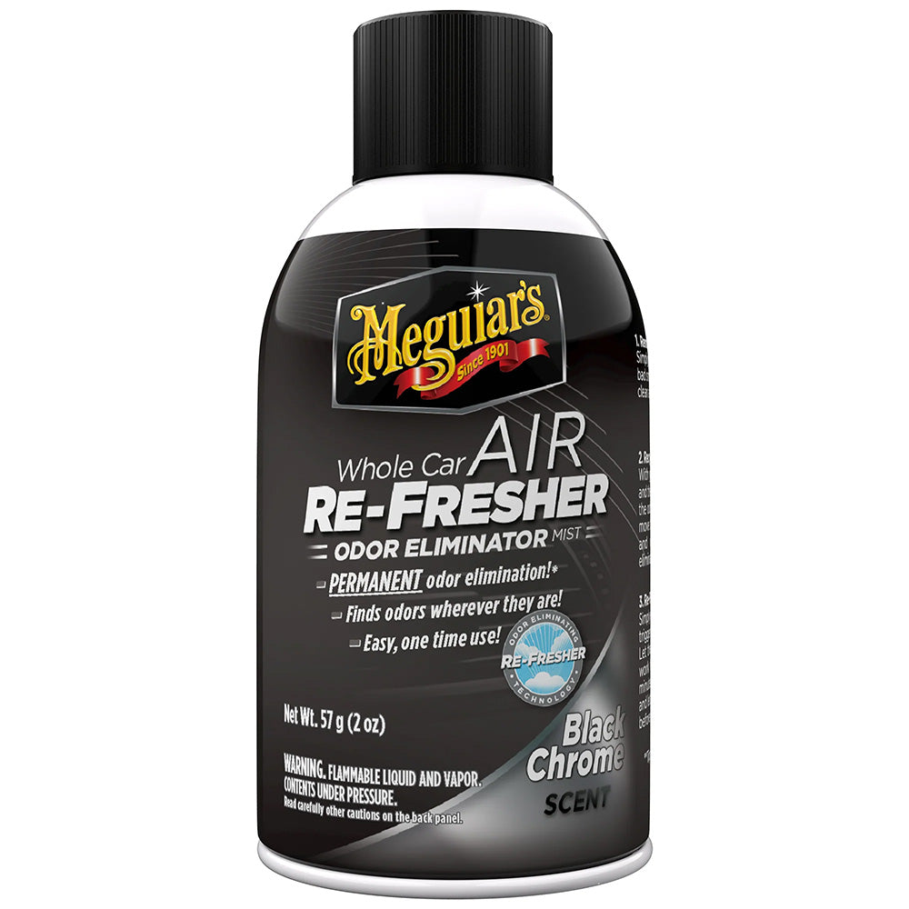 Meguiar's G181302 Meguiar's Whole Car Air Refresher Odor Eliminator - Black Chrome Scent