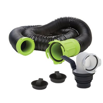 Thetford Titan Premium 15' Sewer Hose Kit w/Universal Bayonet Connection & 5-in-1 Sewer Adapter w/Handle