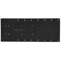 Sea Brackets 20" Straight Trolling Motor Plate - Black