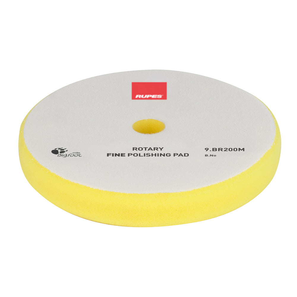 RUPES 9.BR200M RUPES Rotary Fine Polishing Foam Pad 175/180mm - Yellow
