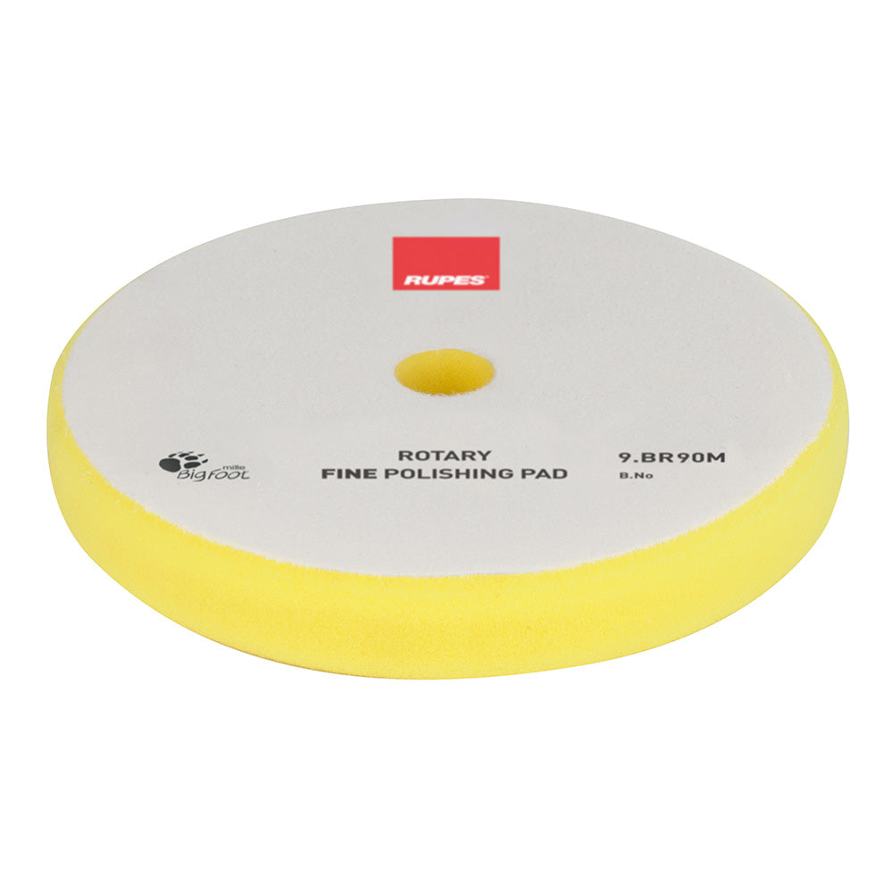 RUPES 9.BR90M RUPES Rotary Fine Polishing Foam Pad 75/90mm - Yellow
