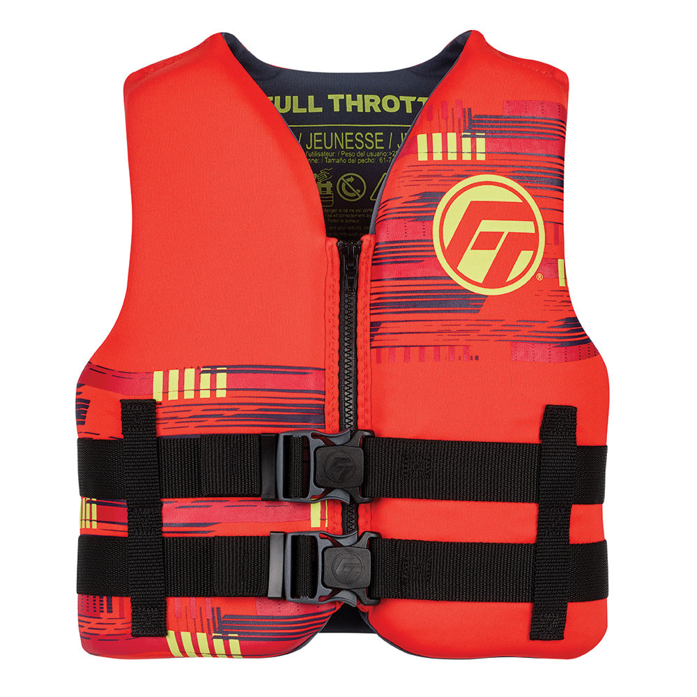 Full Throttle 142100-100-002-26 Full Throttle Youth Rapid-Dry Life Jacket - Red