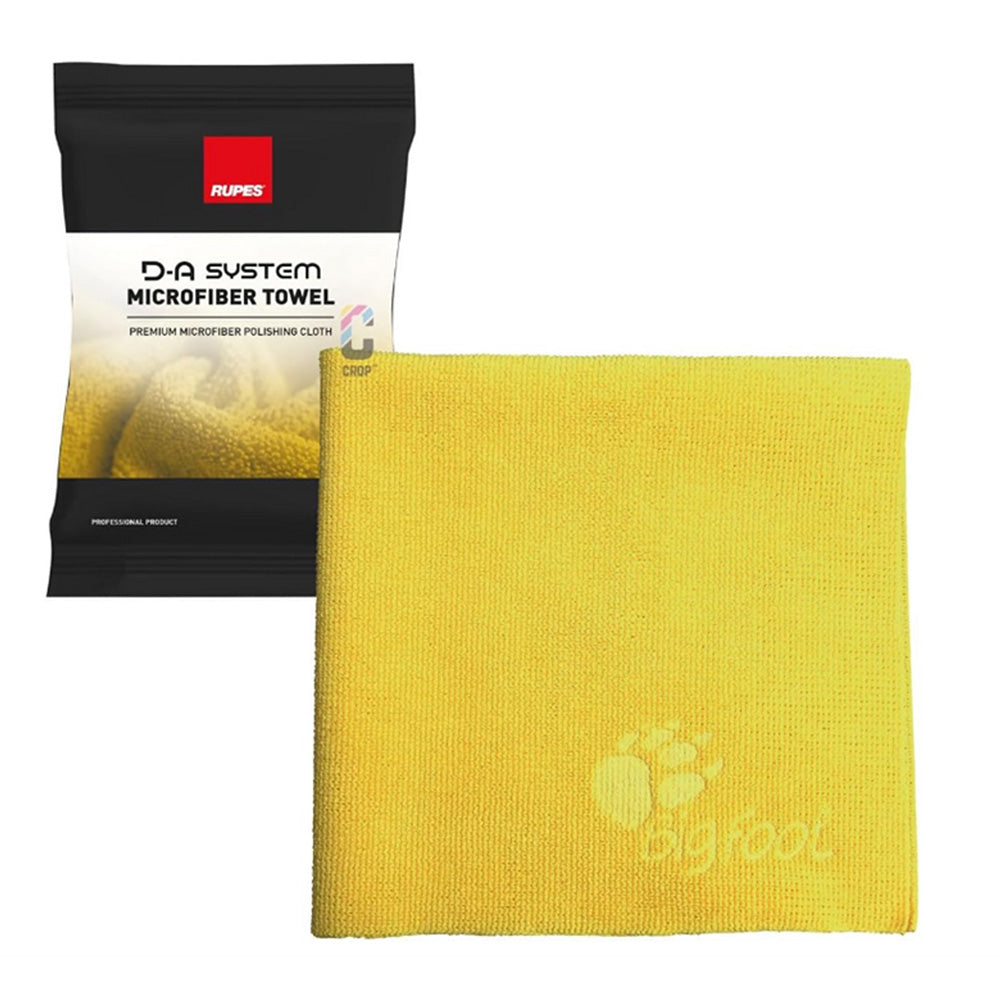Rupes 9.BF9060 RUPES Yellow Microfiber Towel – Soft, Scratch-Free Cloth for Perfect Detailing Results.