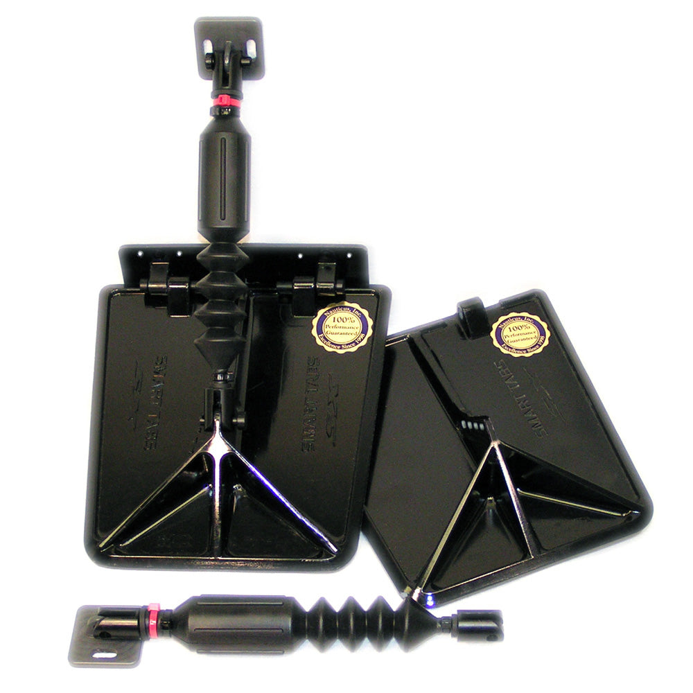 Smart Tab SX Composite Trim Tabs by Lectrotab 9.5” x 10” f/12'-16’ Boat w/40 - 80HP - Black