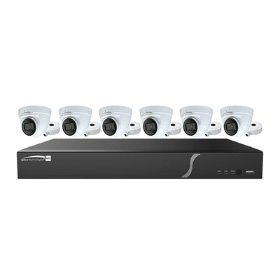 Speco 8 Channel, 2TB Recorder w/6 4MP Turret Cameras