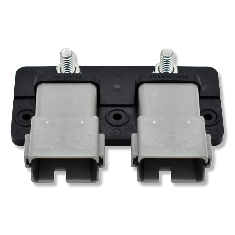 Bluewater 2314-D-256 Bluewater Dual 12 Position Male Sealed Deutsch Connector Busbar - 5/16" Stud