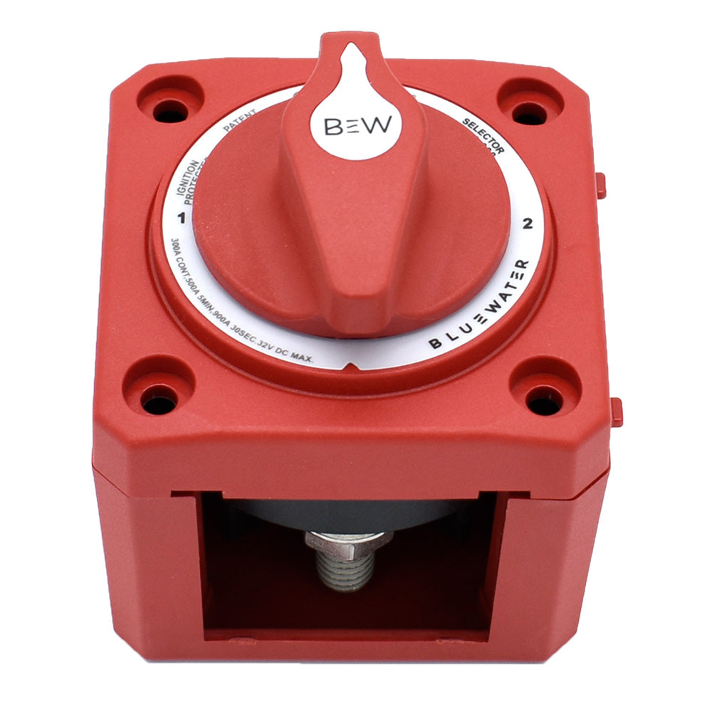 Bluewater 9800-008-11 Bluewater OFF/1/2 Battery Switch - Surface Mount - Red
