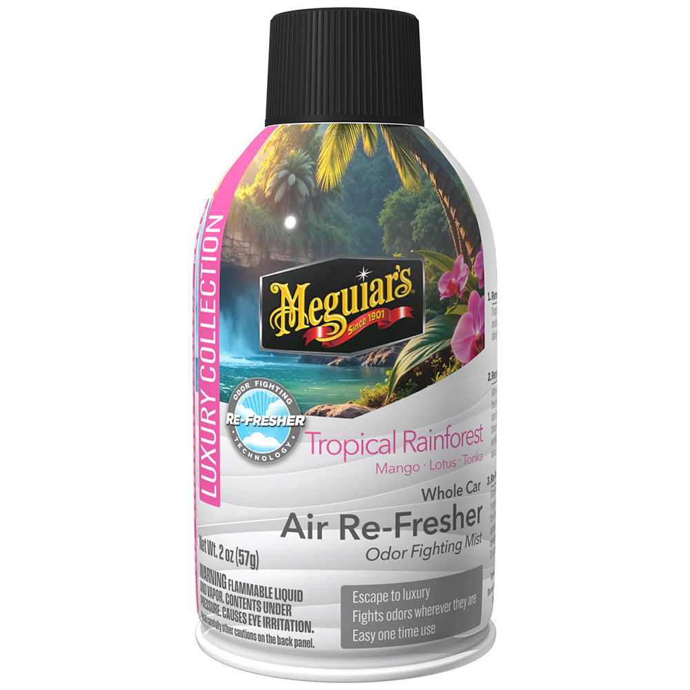 Meguiar's G262602 Meguiar's Tropical Rainforest Whole Car Air Re-Fresher Aerosol - 2oz