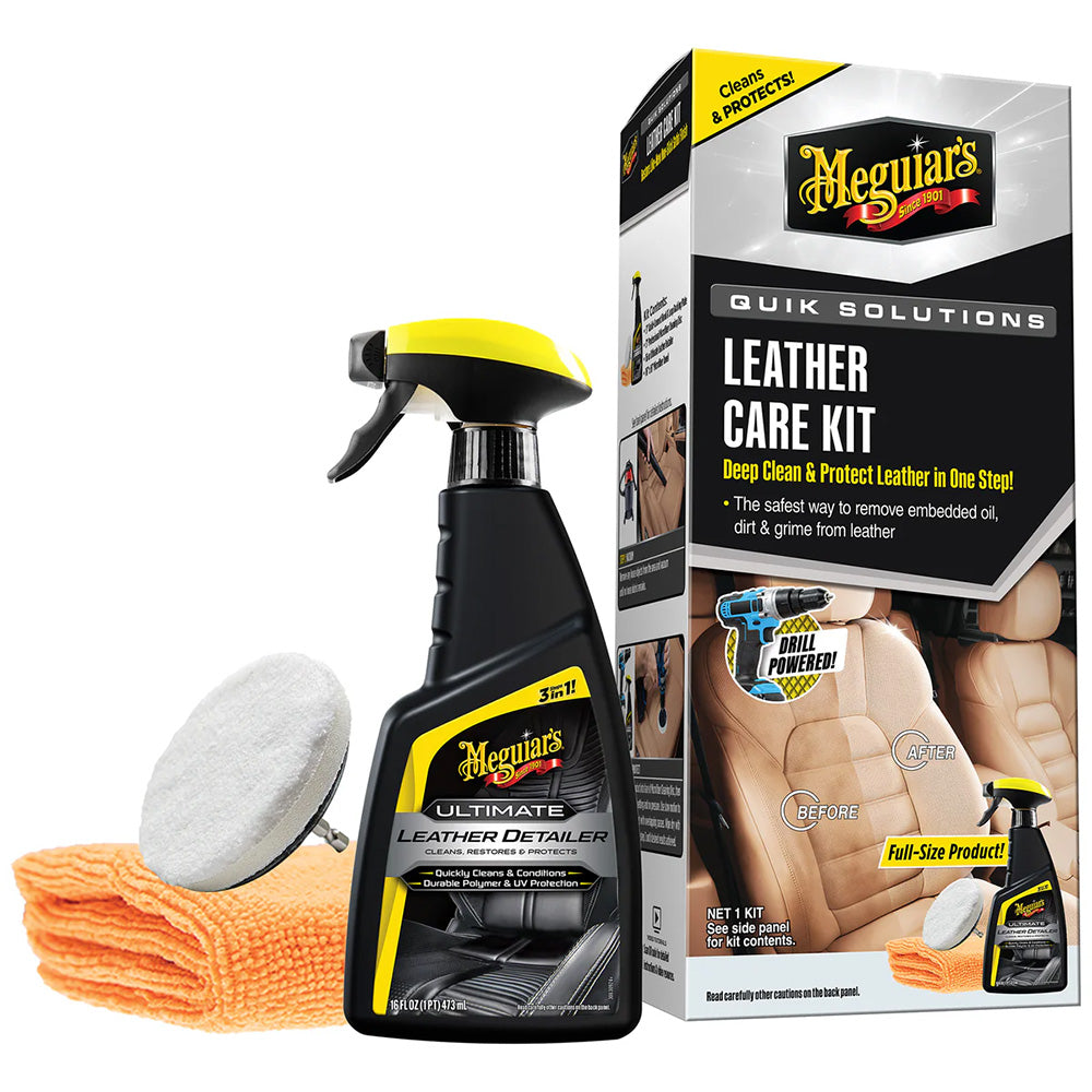 Meguiar's G55266 Meguiar's Quik Solutions Leather Care Kit