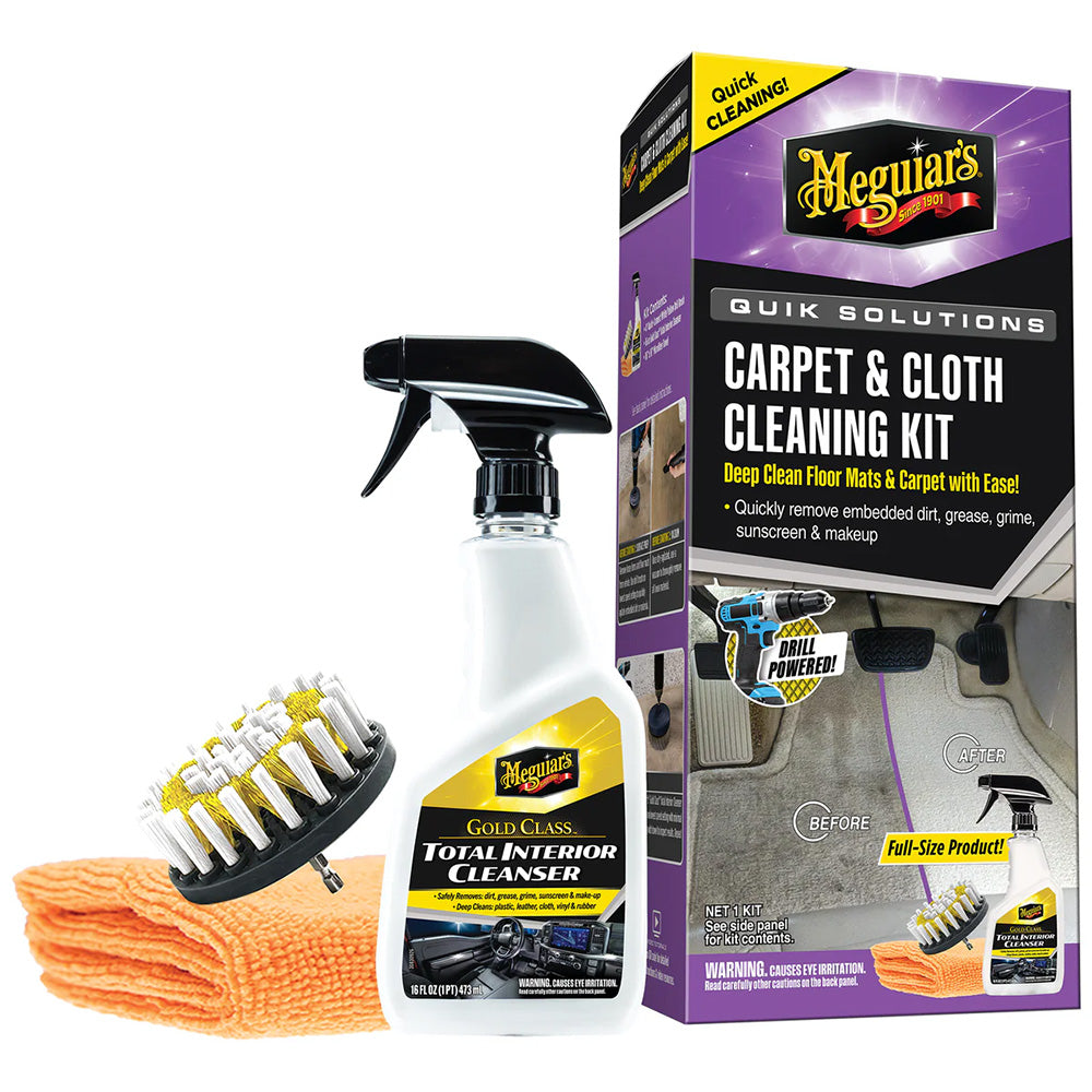 Meguiar's G55268 Meguiar's Quik Solutions Carpet &amp; Cloth Cleaning Kit