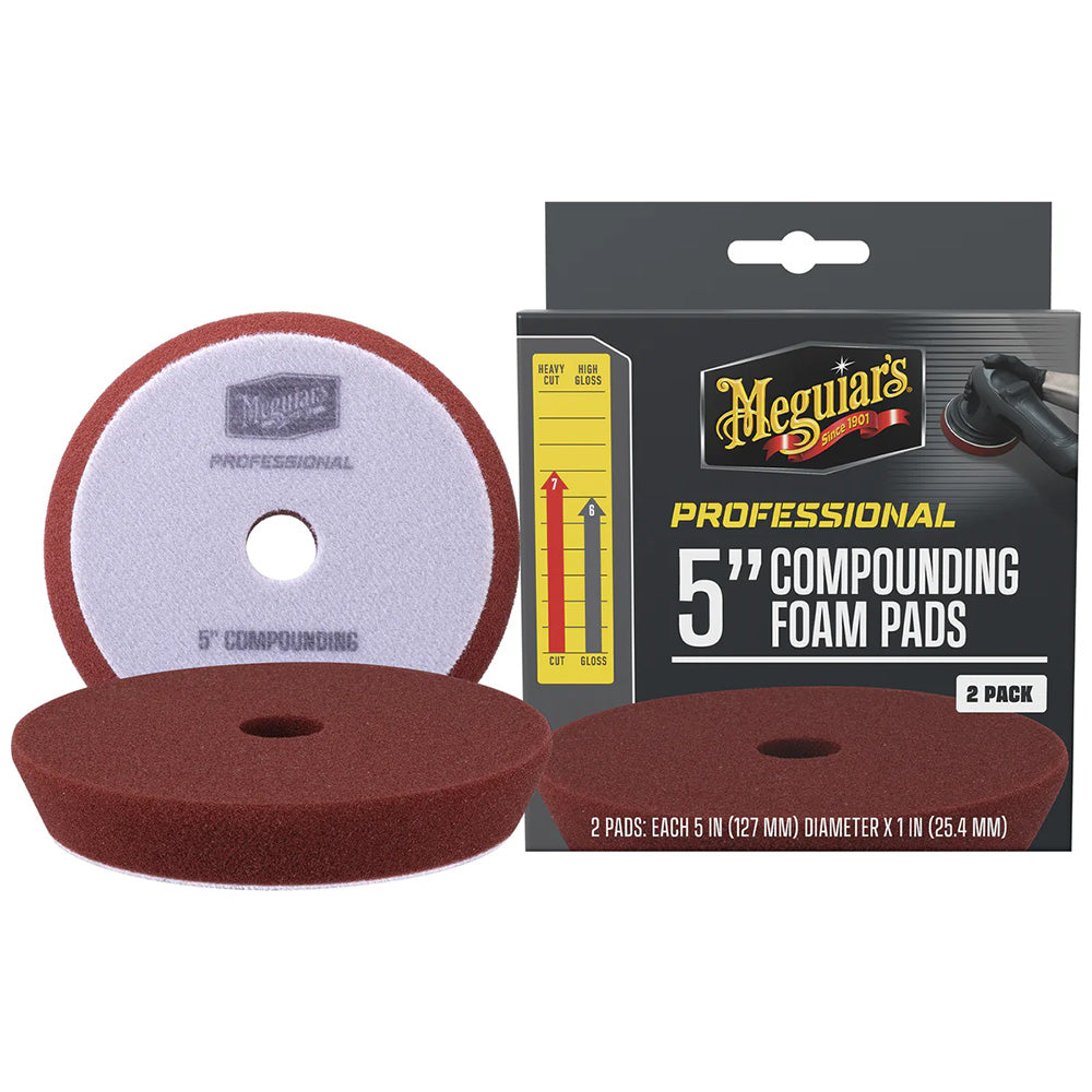 Meguiar's M5CFP2 Meguiar's Professional 5" Compounding Foam Pads *2-Pack