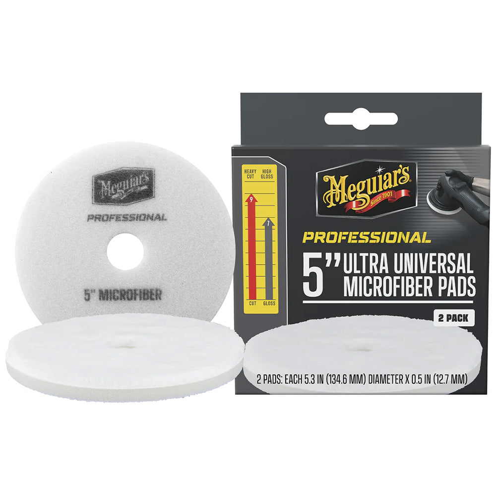 Meguiar's M5MFP2 Meguiar's Professional 5" Ultra Universal Microfiber Pads *2-Pack