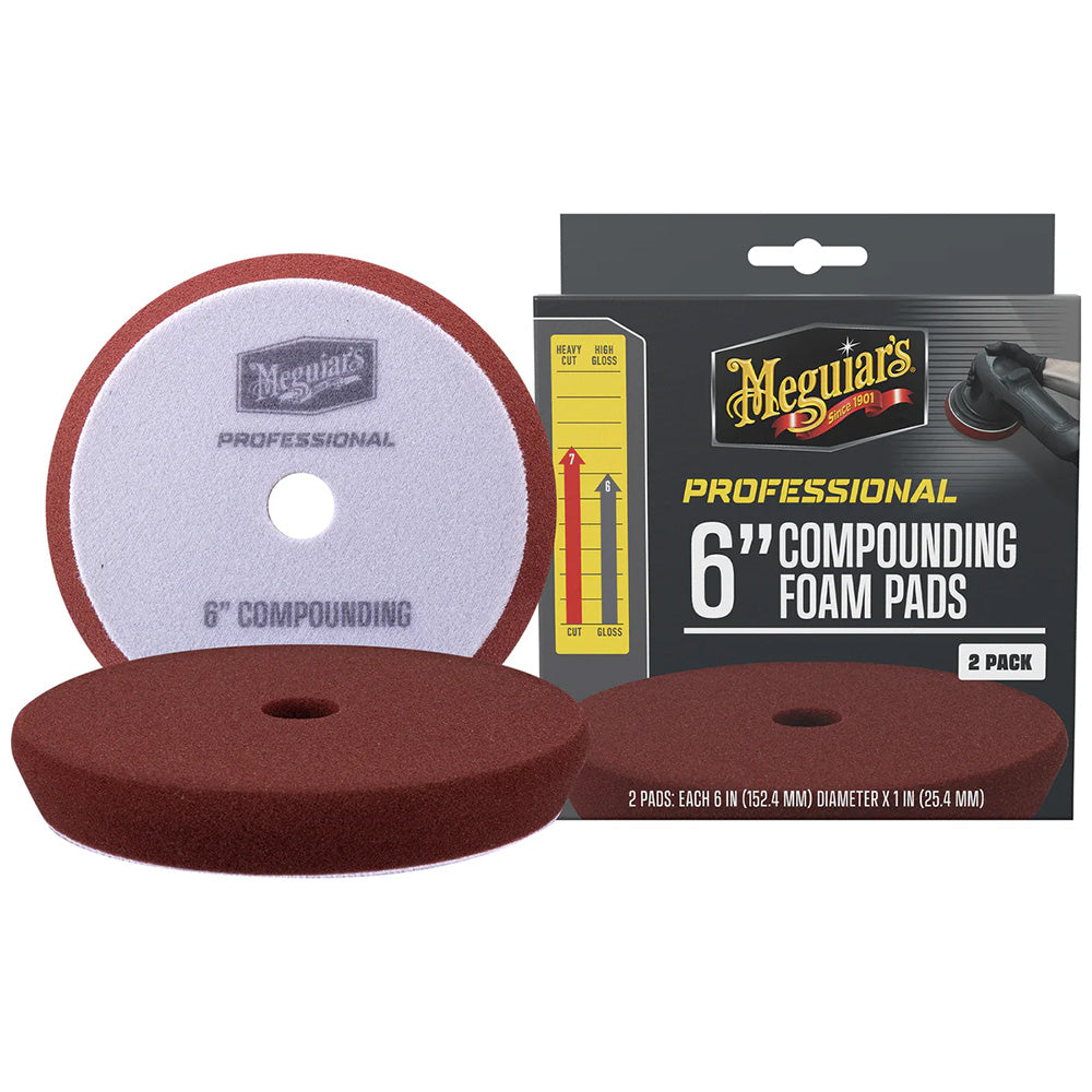 Meguiar's M6CFP2 Meguiar's Professional 6" Compounding Foam Pads *2-Pack