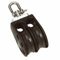 Barton Size 2 35mm Plain Bearing Pulley Block Double w/Swivel