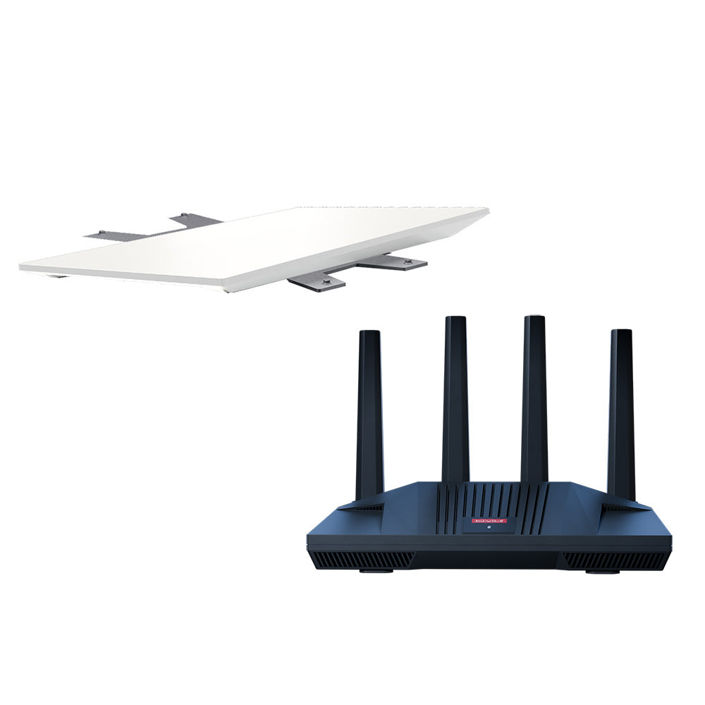 KVH 72-1113-FLAT-CO KVH Starlink Performance Gen 3 Kit w/Flat Mount &amp; CommBox Edge Core Communications Gateway &amp; Wi-Fi Router