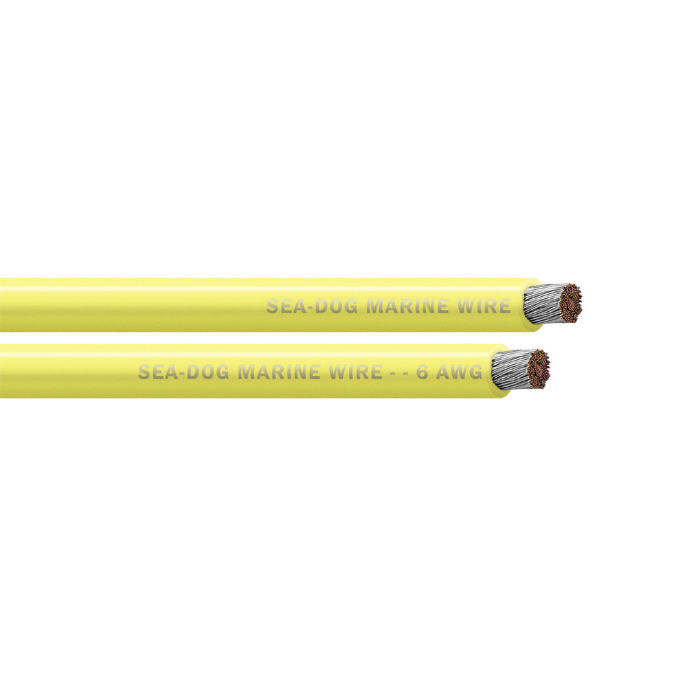 Sea-Dog 6 AWG Yellow Battery Cable - 500'