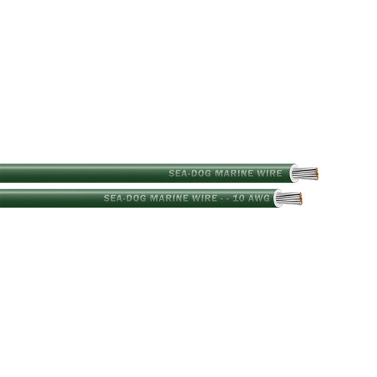Sea-Dog Line 8010042 Sea-Dog 10 AWG Green Primary Wire - 100'