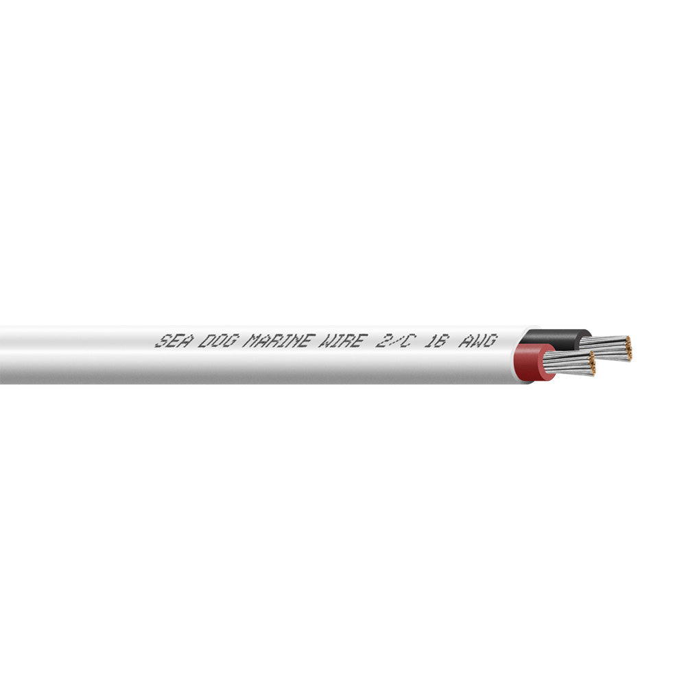 Sea-Dog Line 8018202 Sea-Dog 18/2 AWG Flat Duplex Wire - Red/Black - 100'