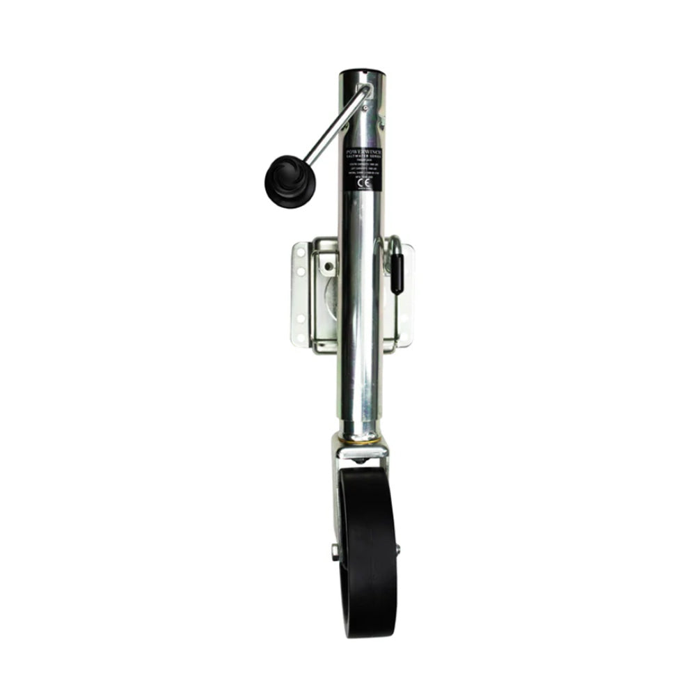 Powerwinch 21600-J-1500-B2-Z-R Powerwinch Saltwater Series Jack - 1500lb, Weld-On, Single Wheel, Zinc 500+ HR Salt Spray