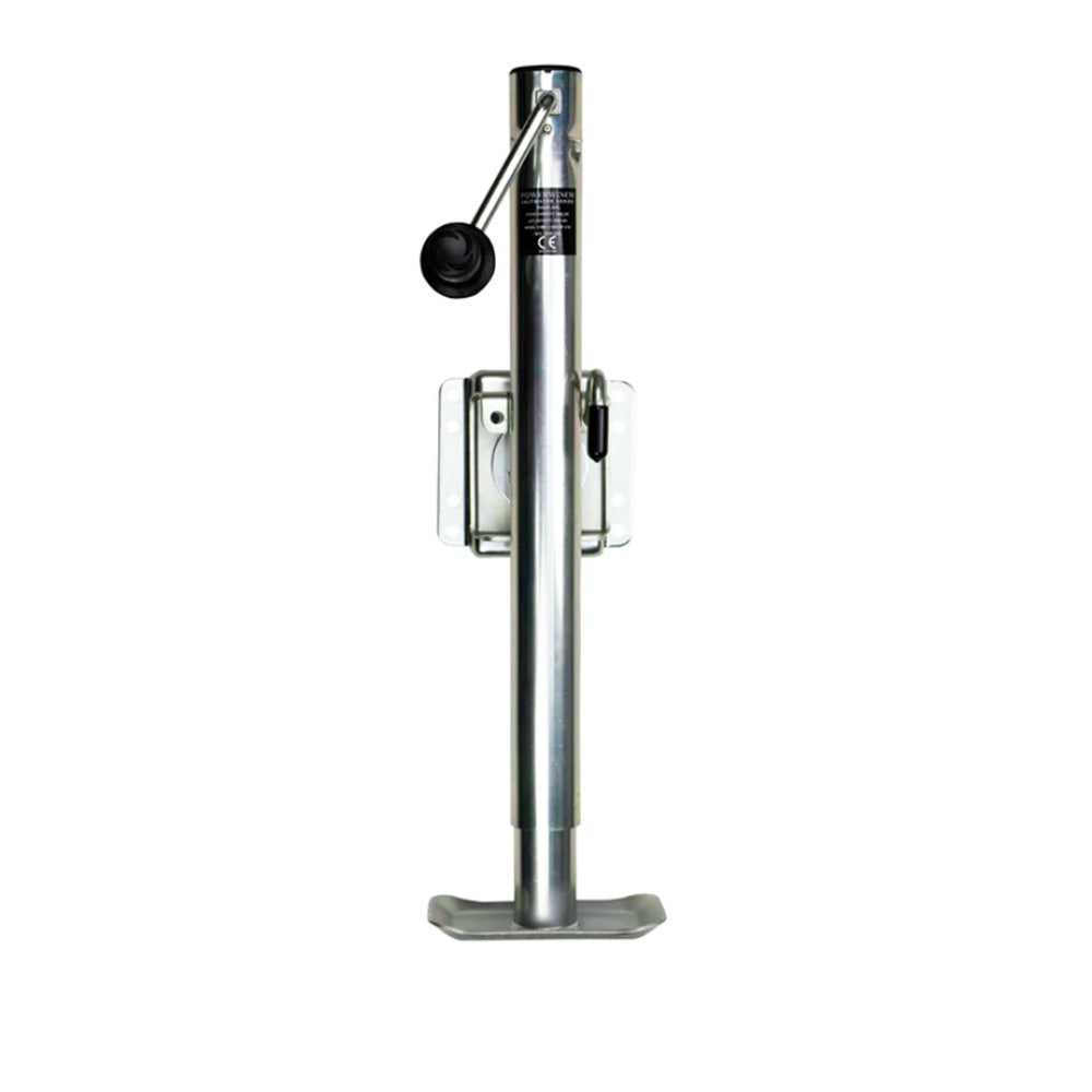 Powerwinch 21600-J-2500-BF-Z-R Powerwinch Saltwater Series Jack - 2500lb, Bolt-On, Flat Plate, Zinc 500+ HR Salt Spray