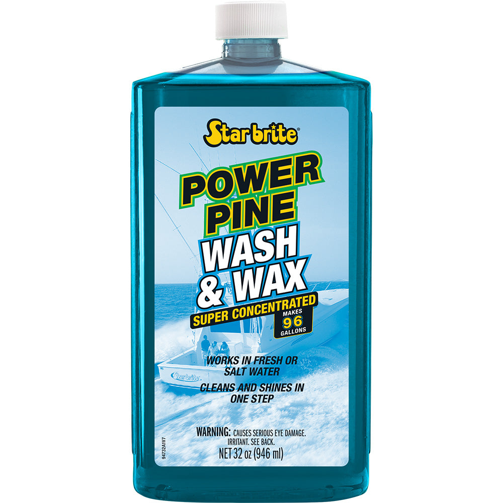 Star brite 94732 Star brite Power Pine Boat Wash &amp; Wax - Concentrated Marine Grade Formula - 32 oz