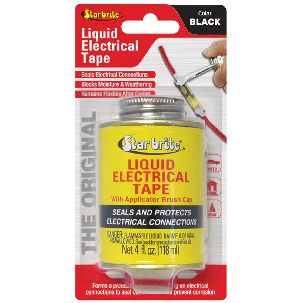 Star brite 84104 Star brite Liquid Electrical Tape - Black - 4 oz