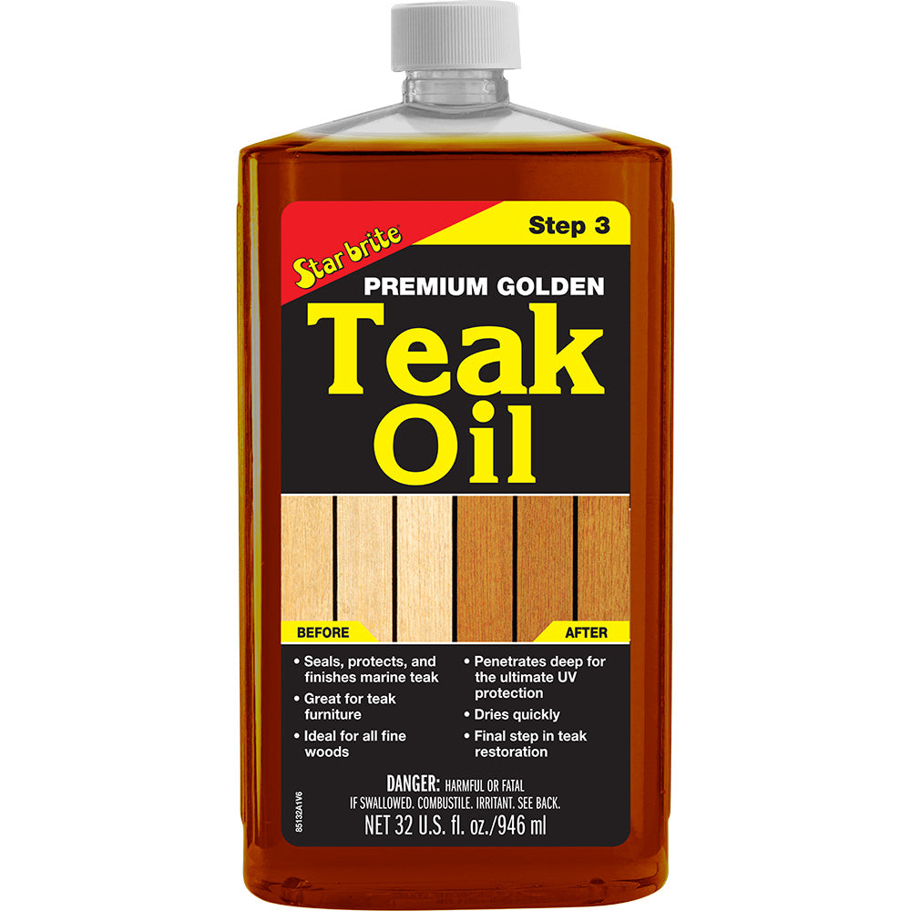 Star brite 85132 Star brite Premium Golden Teak Oil - Step 3 - 32 oz