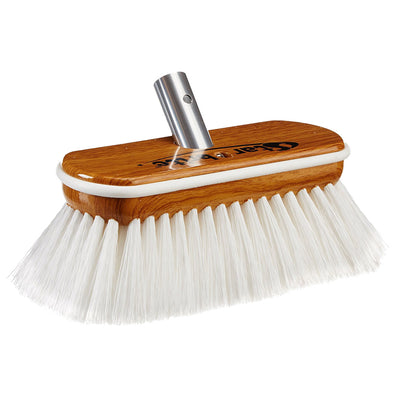 Star brite Extend-A-Brush Premium White Stiff Bristle Wash Synthetic Wood Block Brush - 8"