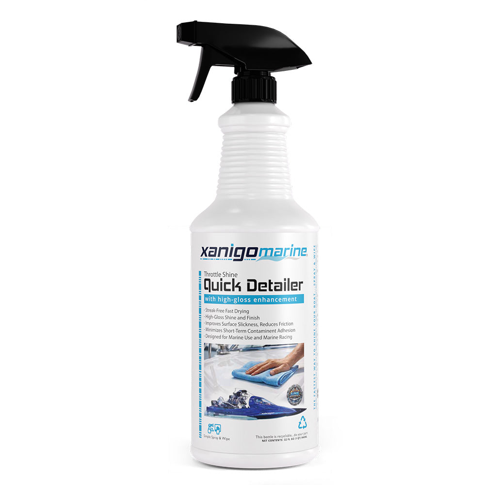 Xanigo Marine XMQD32 Xanigo Marine Throttle Shine Marine Quick Detailer - 32oz