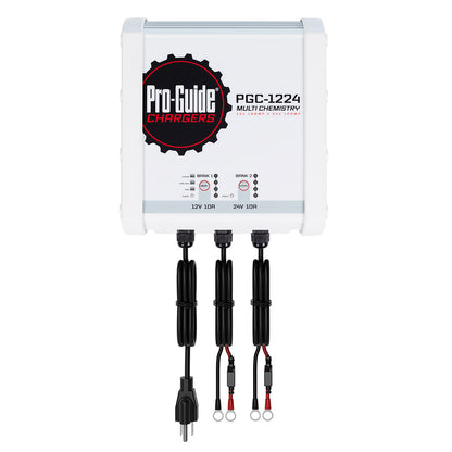 Pro-Guide Batteries PGC-1224 Proguide Batteries PGC-1224 Pro-guide Pgc-1224 2-bank 1x12v/10a Lead Acid/lifepo4 And 1x24v 10a Lifepo4 On Board Charger, Ip68