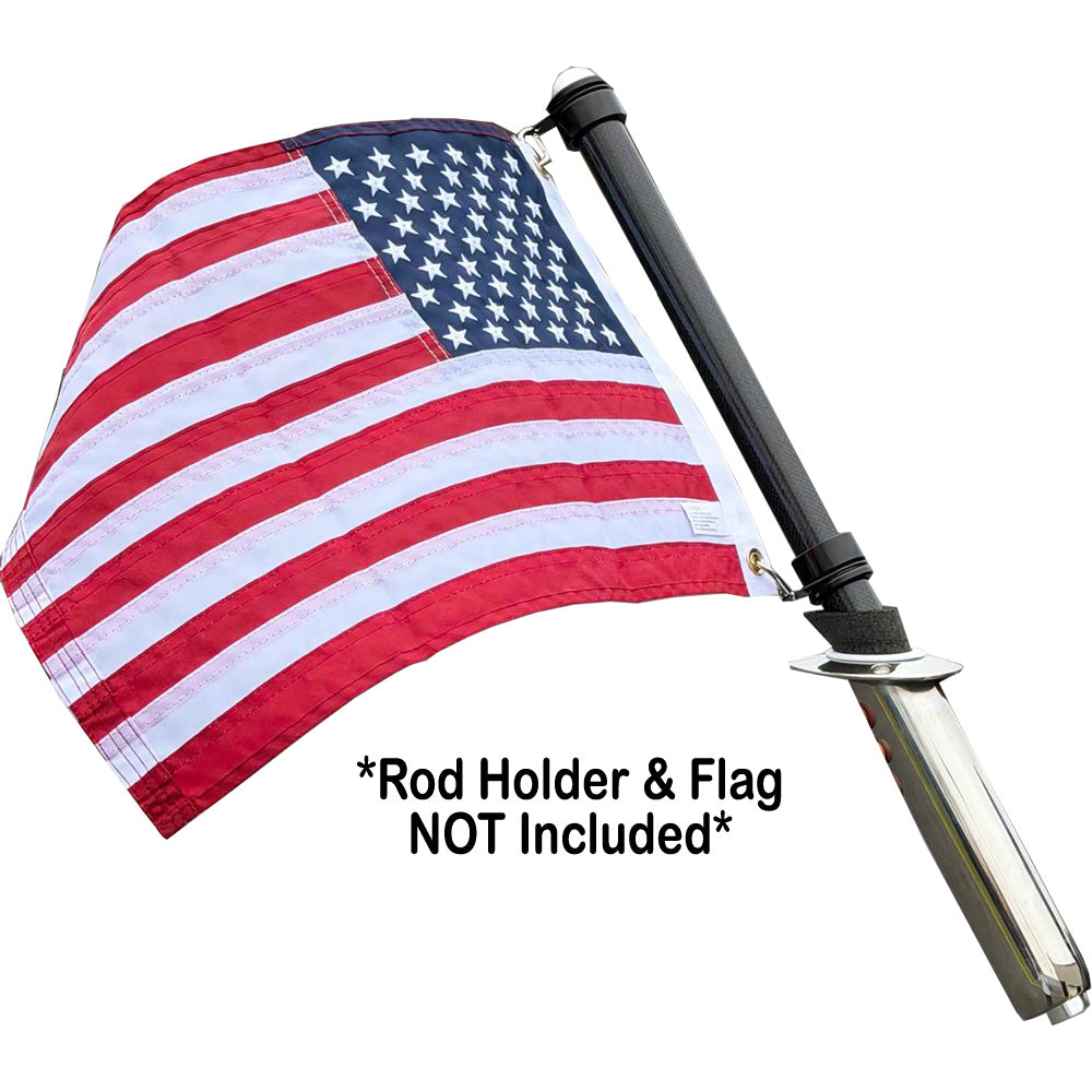TACO Marine FP-0125-CF24 TACO Carbon Fiber Flag Pole w/J-Lock System - 26"