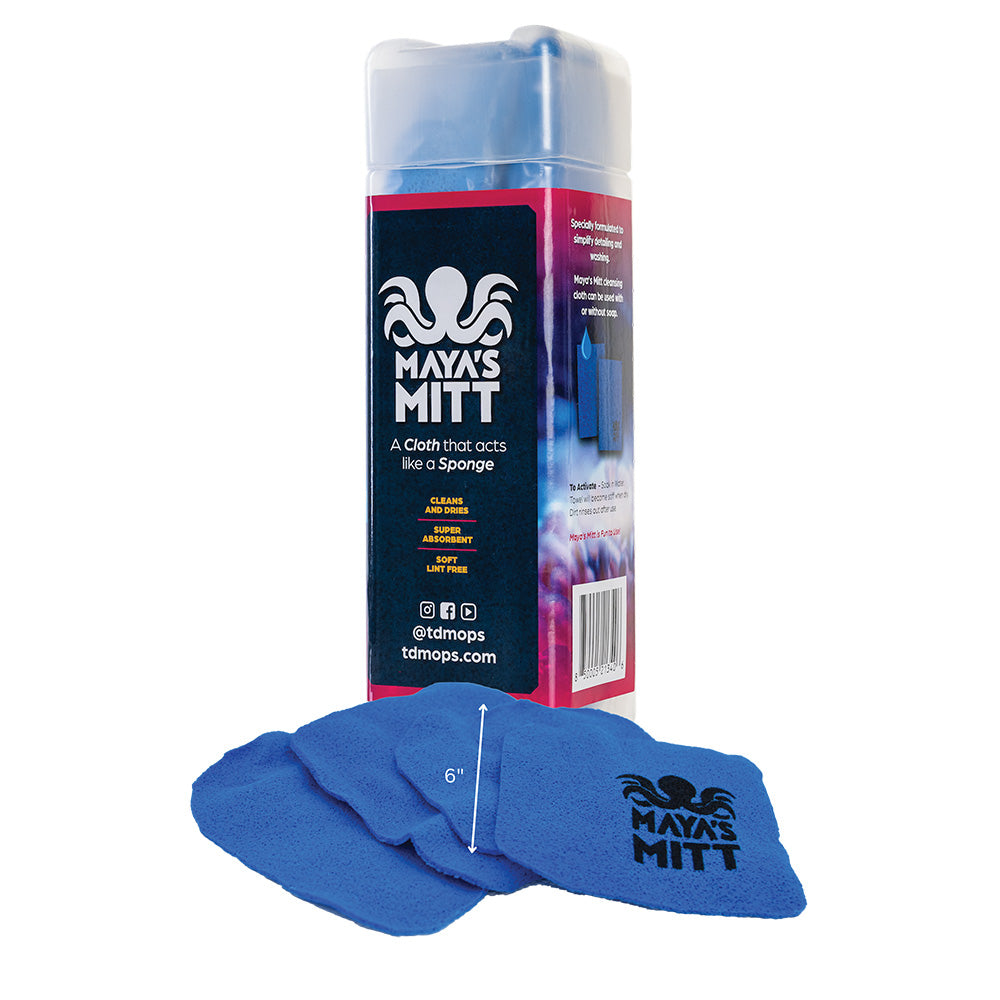 TD Mop MMSMALL TD Mop Maya's Mitt - Detailing Sponge Cloth - 6" x 6" *4-Pack