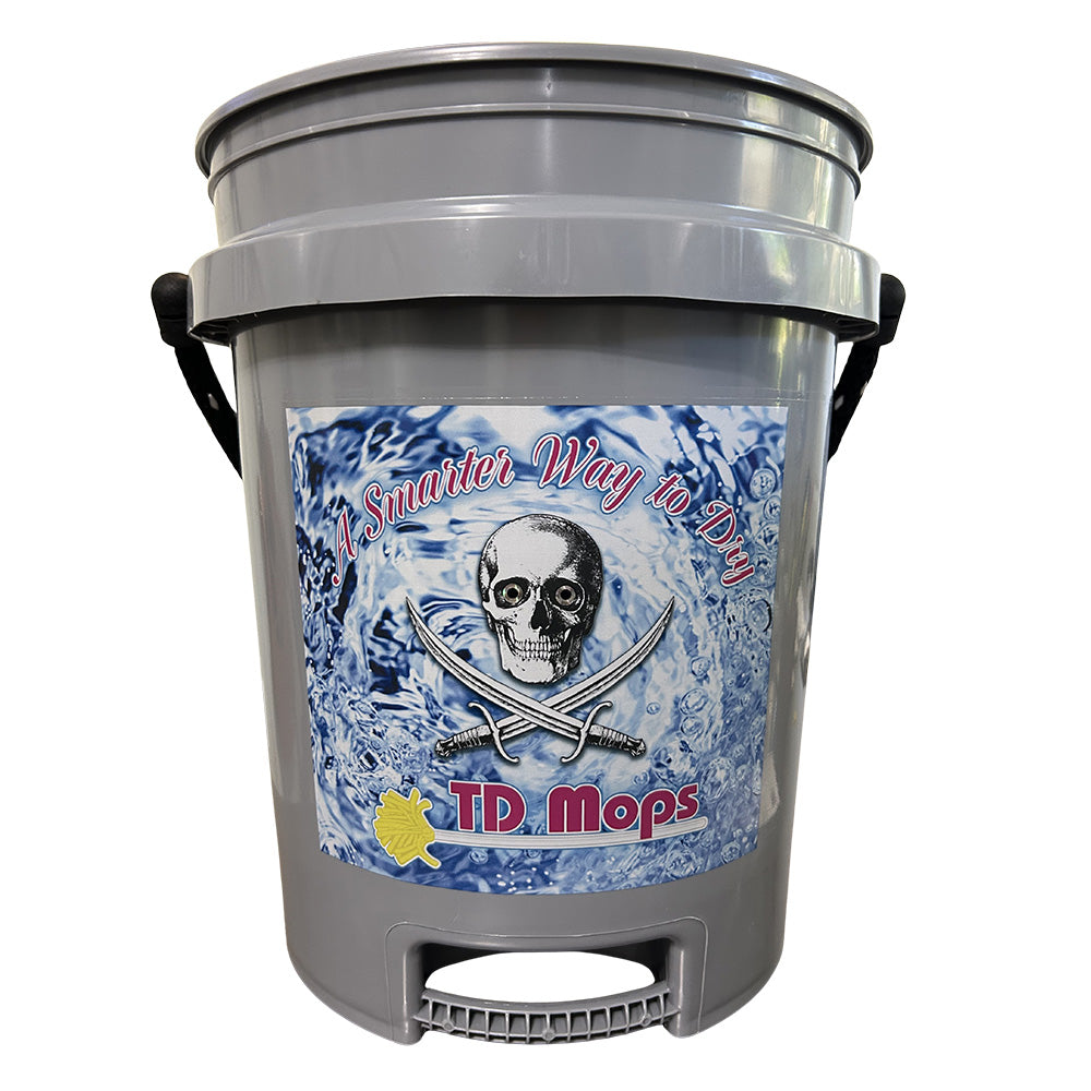 TD Mop GRAYGRIP TD Mop TD Grip Bucket - Gray - 5 Gallon