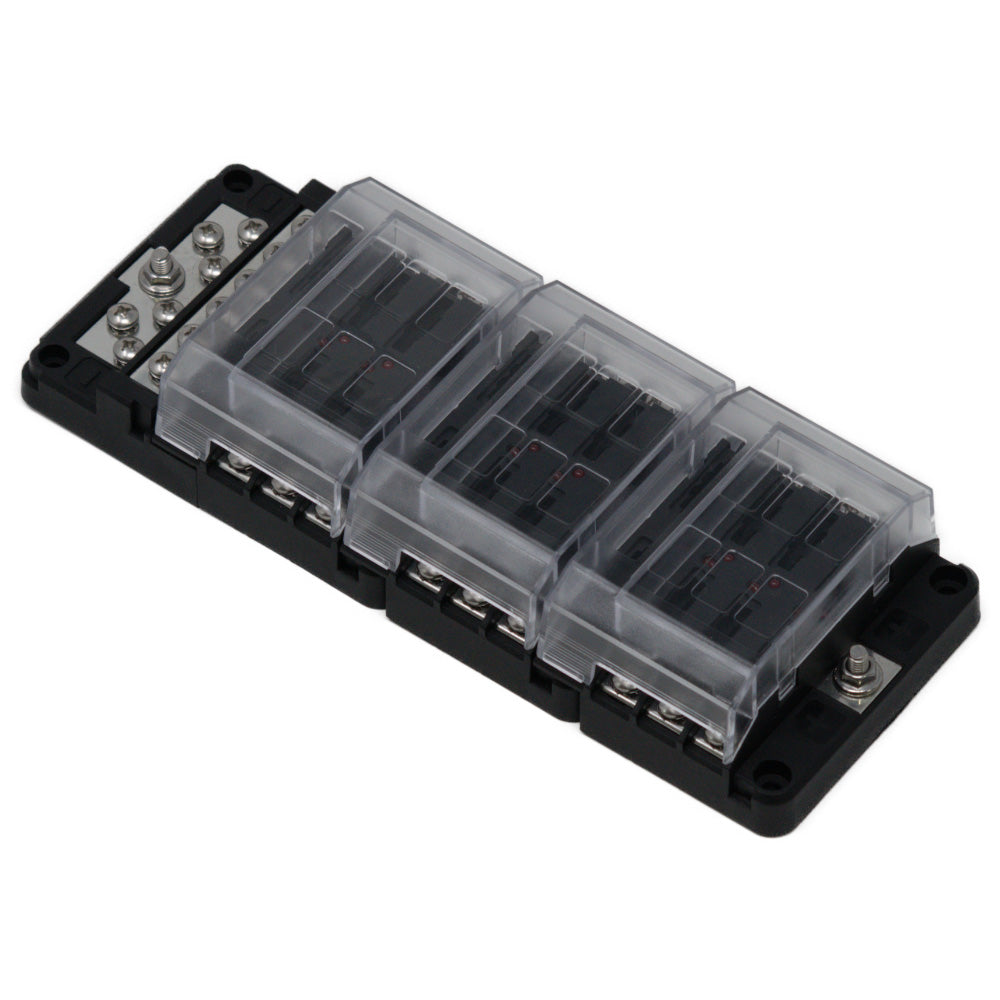 Egis Mobile Electric 8031 Egis RT Fuse Block 18 Position w/Ground &amp; LED Indication