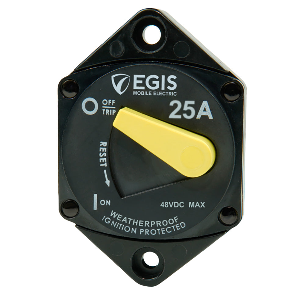 Egis Mobile Electric 4707-025 Egis 25A Circuit Breaker - 87 Series - Panel Mount
