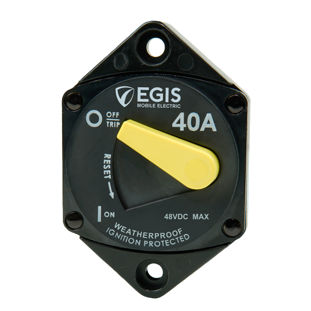 Egis Mobile Electric 4707-040 Egis 40A Circuit Breaker - 87 Series - Panel Mount