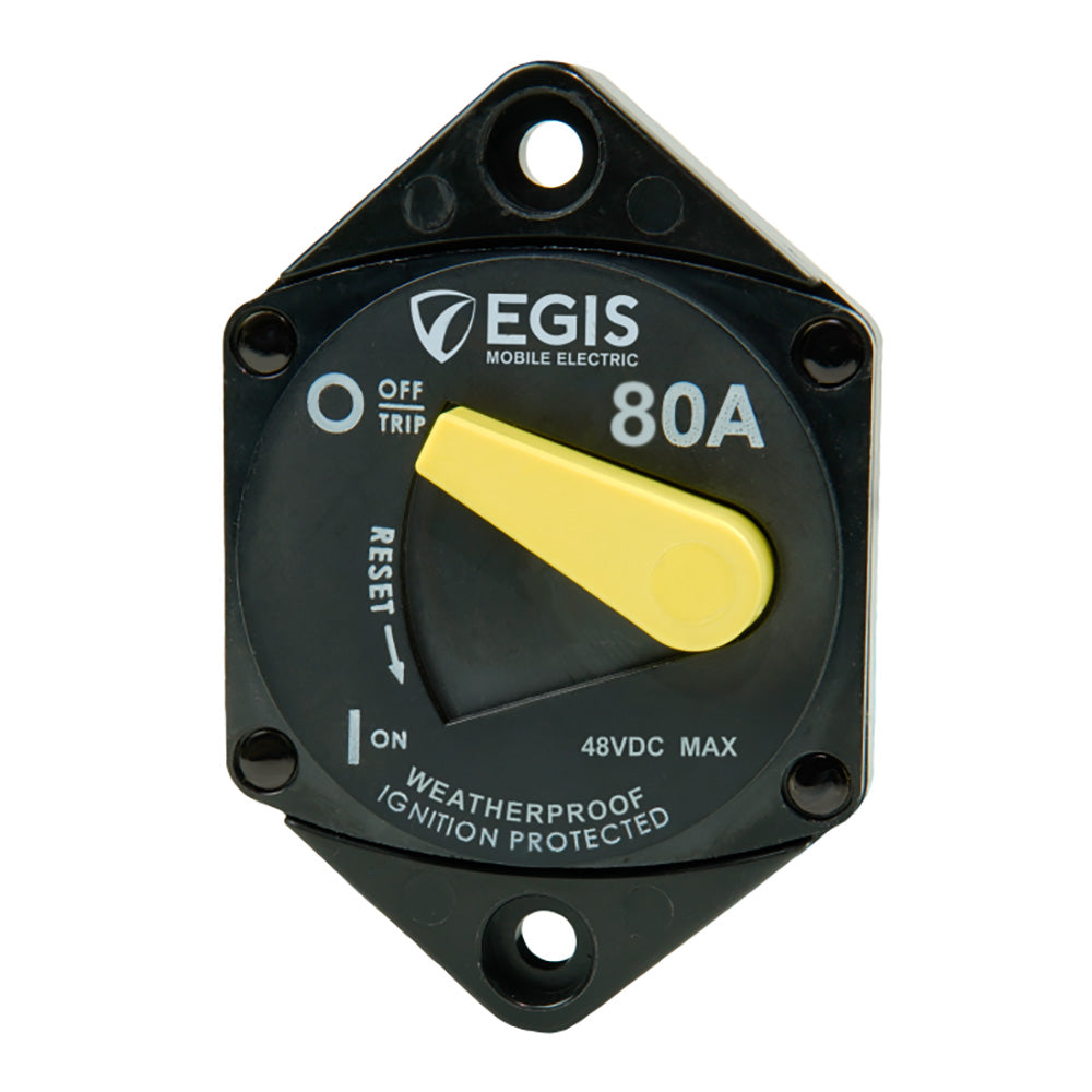Egis Mobile Electric 4707-080 Egis 80A Circuit Breaker - 87 Series - Panel Mount