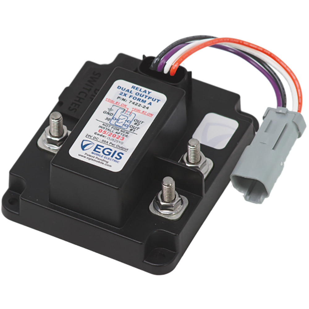 Egis Mobile Electric 7422-24 Egis TH3 Dual Relay 2 x 80A - 24V