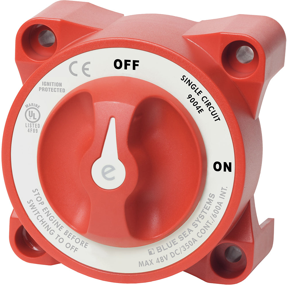 Blue Sea Systems 9004E Blue Sea 9004e e-Series Battery Switch Single Circuit ON/OFF w/Alternator Field Disconnect