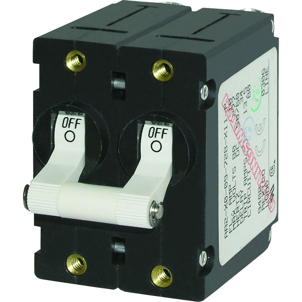 Blue Sea Systems 7233 Blue Sea 7233 A-Series Double Pole Toggle - 10AMP - White