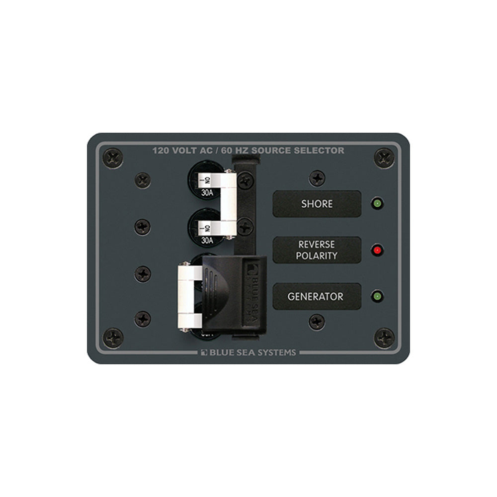 Blue Sea Systems 8032 Blue Sea 8032 AC Toggle Source Selector 120V AC - 30AMP - White Switches