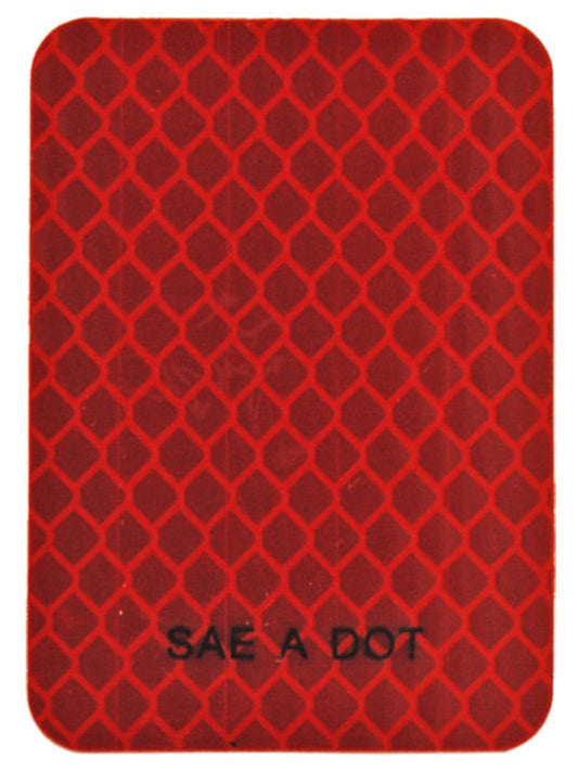 Jammy J-006-R 2' X 2.75' Red Reflective Tape