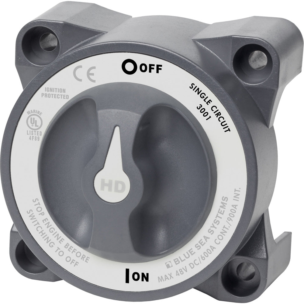 Blue Sea Systems 3001 Blue Sea 3001 HD-Series Battery Switch Single Circuit ON/OFF w/AFD