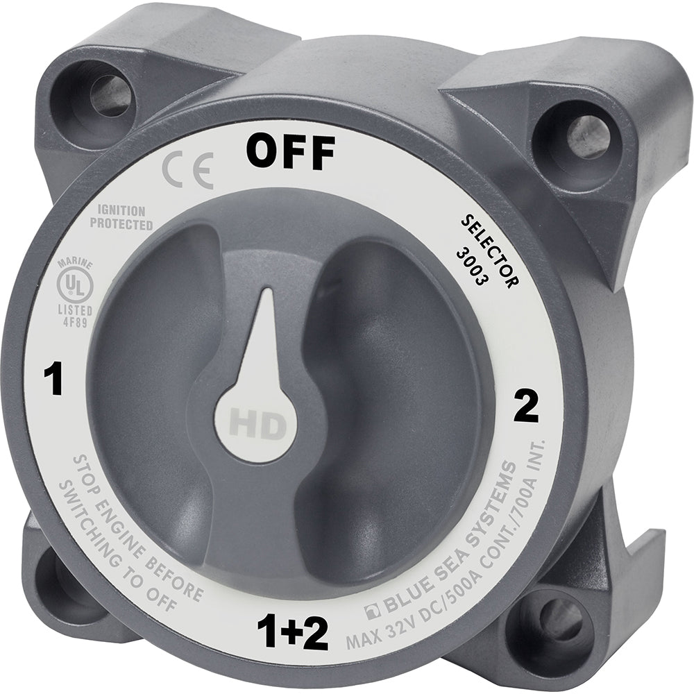 Blue Sea Systems 3003 Blue Sea 3003 HD-Series Battery Switch Selector w/Alternator Field Disconnect