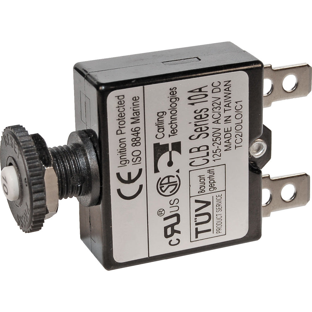Blue Sea Systems 7050 Blue Sea 7050 3A Push Button Thermal with Quick Connect Terminals